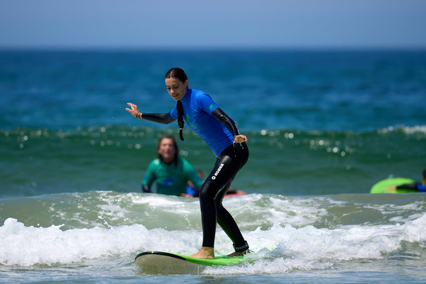 Erasmus surf lesson in Costa da Caparica near Lisbon